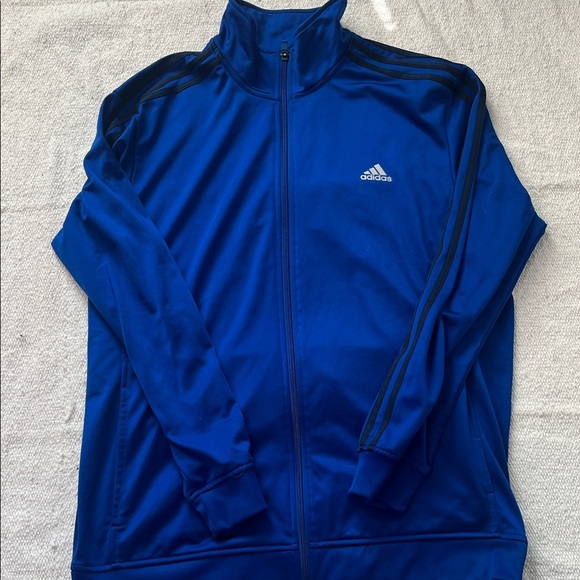 Adidas Men's Royal Blue Windbreaker Jacket - Picture 1 of 6
